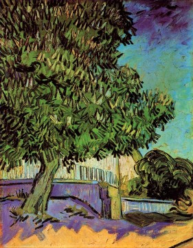  chestnut Art - Chestnut Tree in Blossom Vincent van Gogh